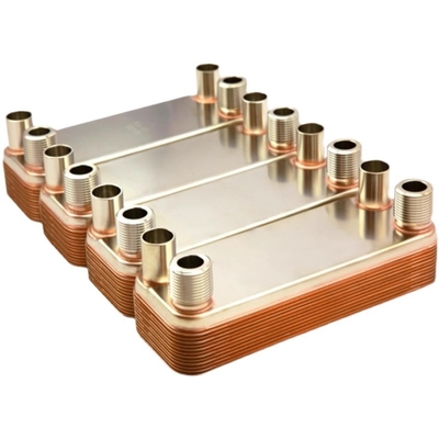 Échangeur de chaleur brasé en cuivre avec évaporateur de solution à double circuit