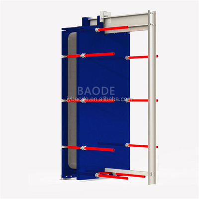 Échangeur de chaleur à plaque à joints de refroidissement et de chauffage Échangeur de chaleur à plaque à haute efficacité à plaque semi- soudée