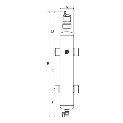 Systèmes hydrauliques de chauffage des sols en acier inoxydable Séparateur de pression d'eau