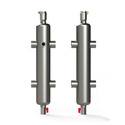 Réservoir hydraulique de séparation en acier inoxydable pour système de chauffage radiant central