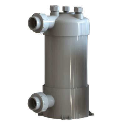 Échangeur de chaleur en tubes de titane en PVC pour piscines, pompes à chaleur pour aquariums, échangeurs de chaleur en tubes