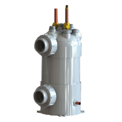 Échangeur de chaleur PVC avancé pour chauffe-piscines résistant à la corrosion et récupération de chaleur résiduelle