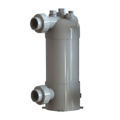 Échangeur de chaleur en titane tube PVC échangeur de chaleur à coque pour piscine pompe à chaleur refroidisseur d'aquarium