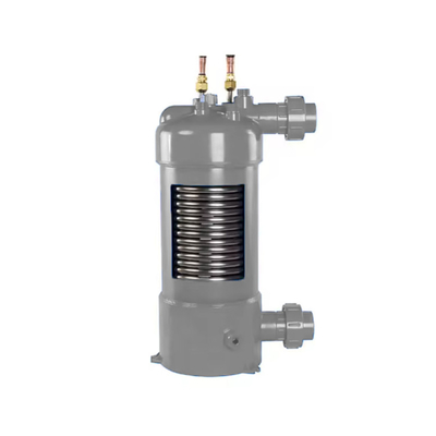 Échangeur de chaleur PVC avancé pour chauffe-piscines résistant à la corrosion et récupération de chaleur résiduelle