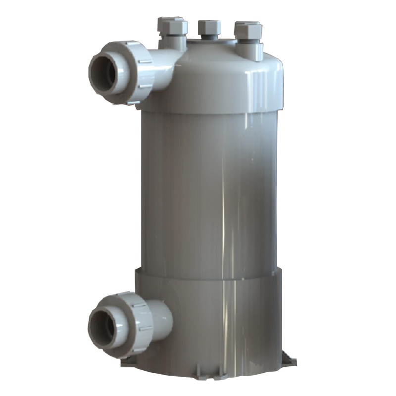 Échangeur de chaleur en tubes de titane en PVC pour piscines, pompes à chaleur pour aquariums, échangeurs de chaleur en tubes